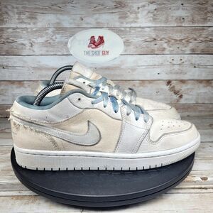 Jordan 1 Low Se Canvas Iris Whisper Sail Sneakers Women's Size 9.5 Walking Shoes